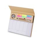 Bloco de Anotacoes com Autoadesivos e Caneta