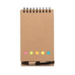 Bloco de Anotacoes com Caneta e Autoadesivo