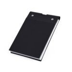 Bloco de Anotacoes em Couro Sintetico e Porta Caneta