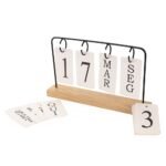 Calendario Madeira com Alca Metal