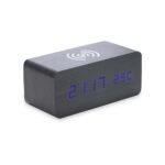 Relogio de Madeira com Carregamento por Inducao