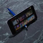 Caneta Plastica Touch com Suporte